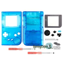 Прозрачные синие кнопки из ракушек с экраном Len для Gameboy DMG-01-GBF008
