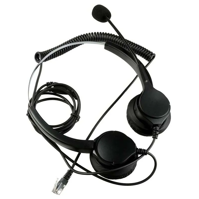 DOITOP Hands free колл центр бинауральные гарнитура наушники с микрофоном Шум отмена 4