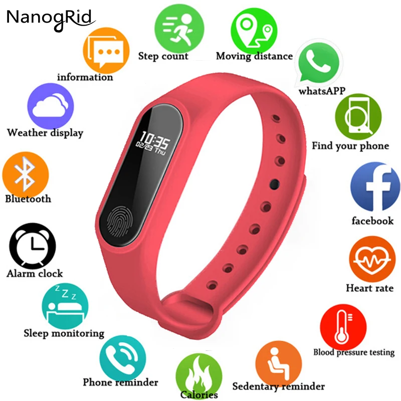 

NEW M2 Smart Fashion Sport Watch Fitness Running Tracker Bracelet Step Count Distance Calorie Calculator Band For Men Women Kids
