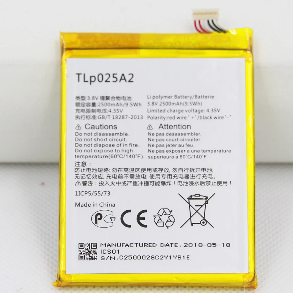 ISUNOO 2500 мАч TLP025A2 батарея для Alcatel OneTouch 6043D 8000D 8008D TCL S960 сменная смартфона + клеевые