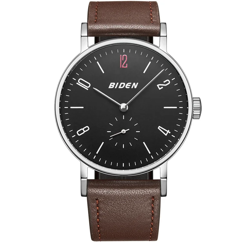 

Casual Men Business Watches Gentleman Fashion Sports Quartz Watch BIDEN Simple Style Ultra Thin Male Wristwatch reloj hombre