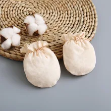 Новорожденных милые девушки парни Цвет хлопковые жаккардовые анти-захватить перчатки младенца хлопка анти-захватить перчатки 0-12 м