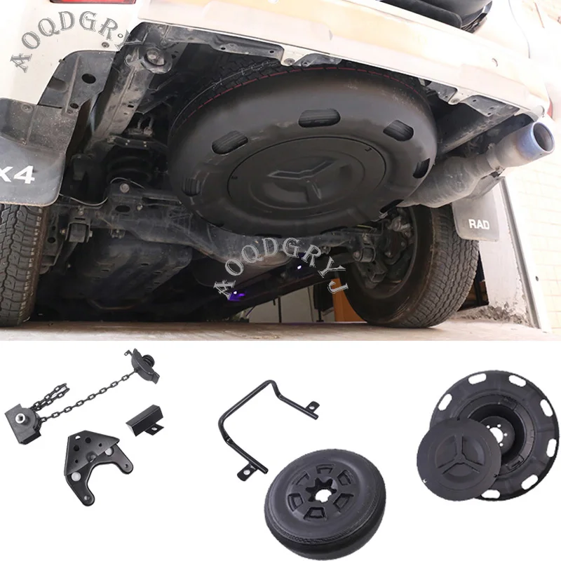 

Spare Tire Mounting/Storage Bracket Kit For Toyota Land Cruiser Prado FJ150 2018-2019 Car styling