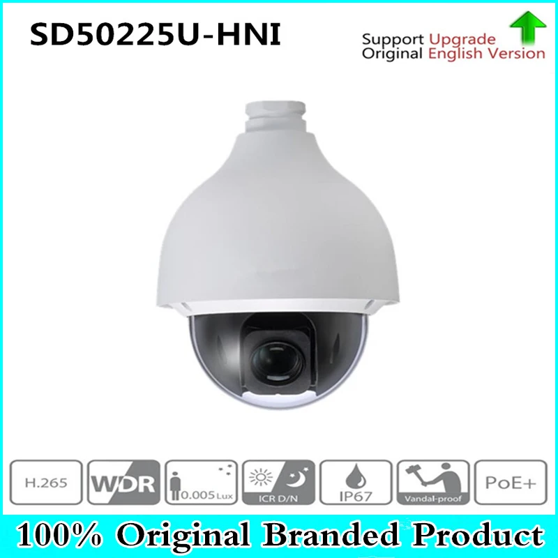 

Original DH Security IP Camera 2MP 25x Starlight PTZ Network Camera IP67 IK10 Without Logo SD50225U-HNI free DHL shipping