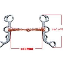Лошадь Жевательная медная нить форма нержавеющая сталь бордюр рот ролик ранчо ферма западный ковбой обучение уход за лошадьми оборудование