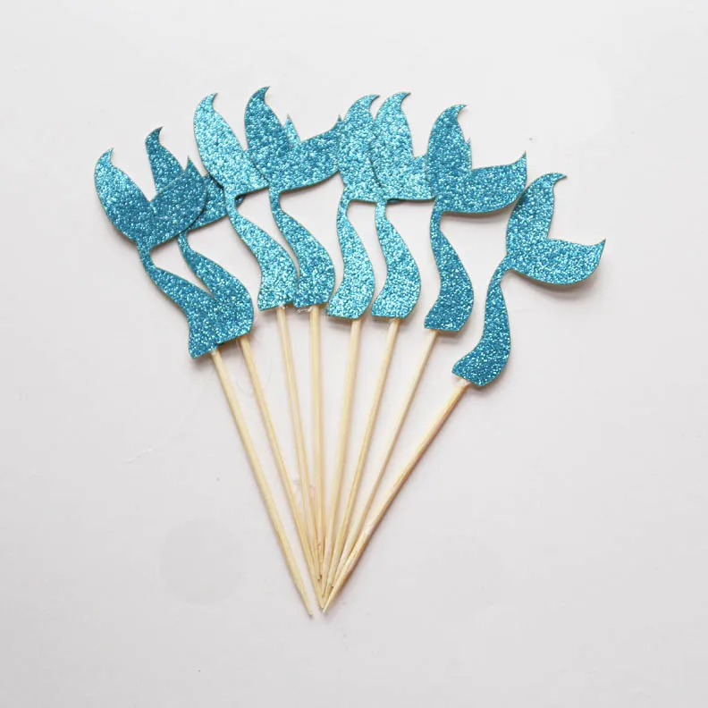 Mermaid Cupcake Toppers,Mermaid Tail Topper, Under the Sea