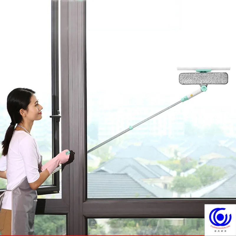 Hot Upgraded Telescopic High-rise Window cleaner Cleaning Glass Brush For Washing Windows Dust Clean Hobot