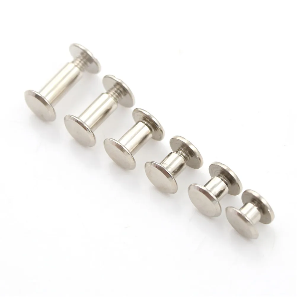 Snap Rivet Books Butt Screw Assembling Bolts Photo Album Screws Kleur : M5 6mm 20pcs 12mm / 10mm / 8mm / 6mm / 5mm / 4mm Chicago Screws Snap Rivet Books Butt Screw Assembling Bolts Photo Album Screws Kleur : M5 6mm 20pcs 12mm / 10mm / 8mm / 6mm / 5mm / 4mm Chicago Screws