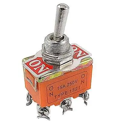 

20Pcs AC 250V 15A Amps ON/OFF 2 Position DPST Toggle Switch