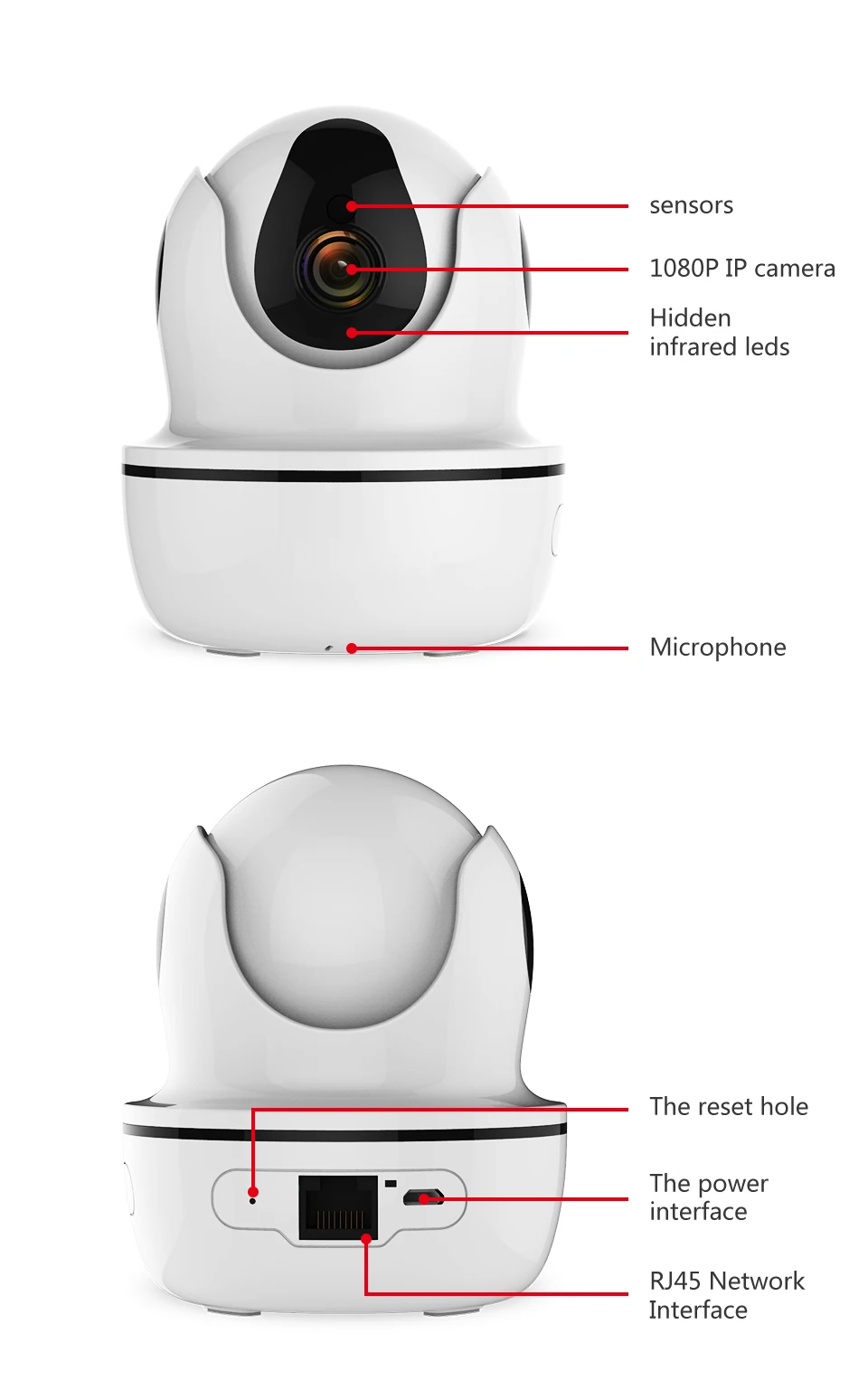 1080P HD 2MP беспроводная WiFi ip-камера P/T IR-CUT ночного видения P2P веб-камера видеокамера видеорегистратор для умного дома контроллер