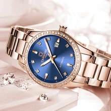 2017 CARNIVAL Rose Gold Crystal Steel font b Women b font font b Watch b font