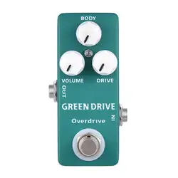 Новый MOSKY MP-53 зеленый Привод Overdrive мини один гитары педаль эффектов Правда Обход