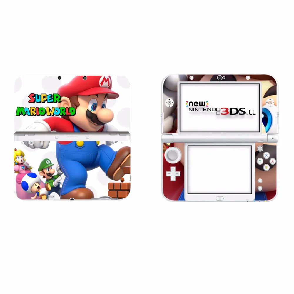 Виниловая наклейка на обложку Super Mario для NEW 3DS XL, защитная пленка s для NEW 3DS LL