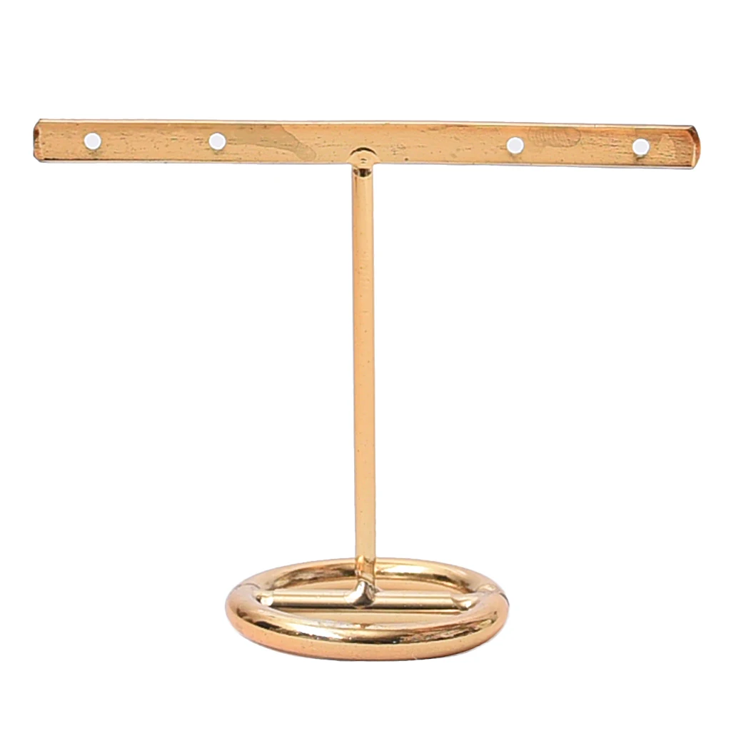 4 Holes T-bar Jewelry Display Rack Stand Holder Organizer Showcase 14cm/7cm Room Shop Counter Showcase