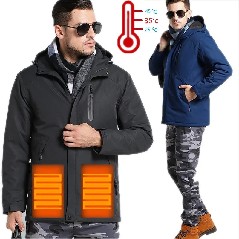 New USB Charging Self Heating Jacket Coat Winter Thermal Clothing