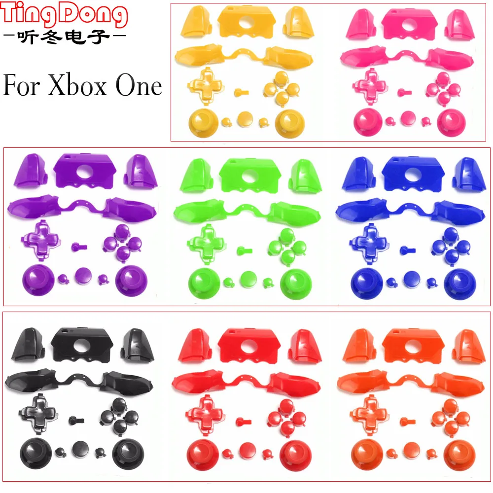 Сменные детали TingDong 16 цветов полный комплект для ремонта хрома ABXY Dpad триггеры