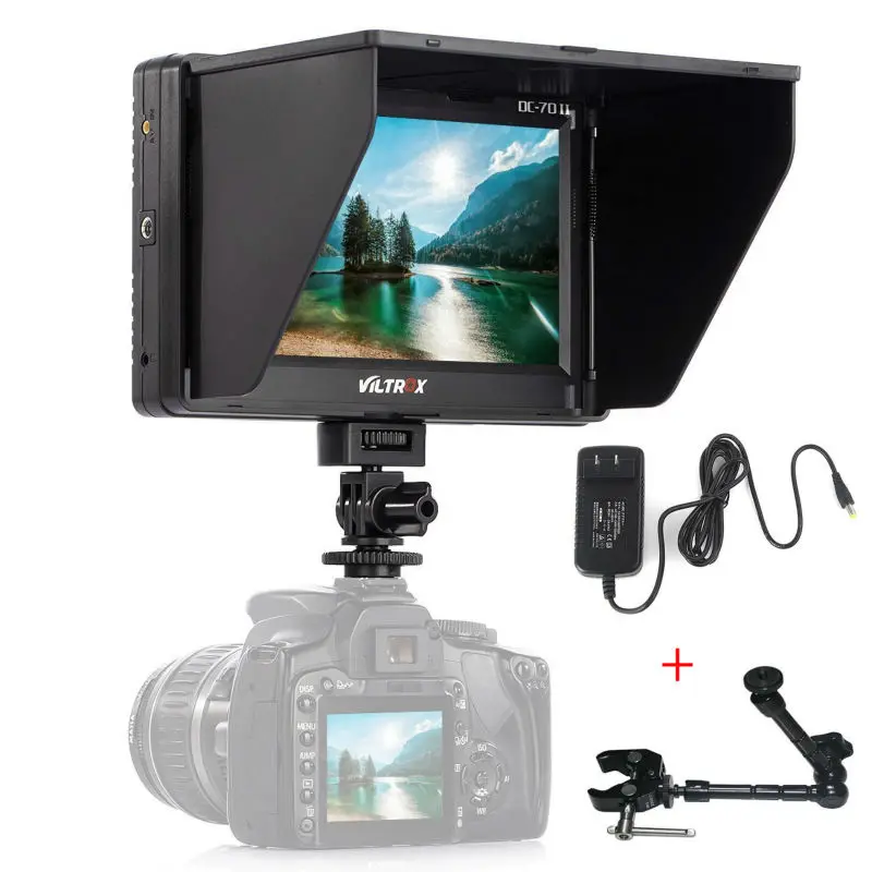 Viltrox DC 70II 7 1280 800 Clip on Color TFT LCD HD Monitor HDMI AV Input