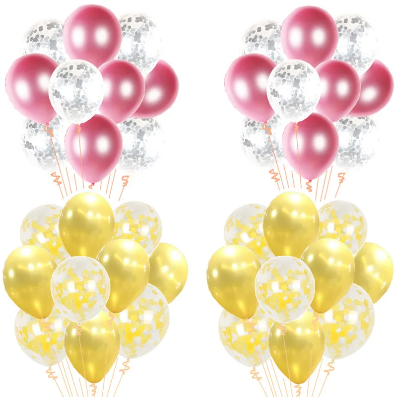 

XXYYZZ 10PCS Mixed Pink Wedding Balloon Blue Birthday Party Decorations for Kids Baby Shower Boy Girl Balloon Gender Reveal
