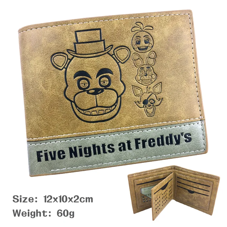 Five Nights At Freddy's FNAF аниме мультфильм для мужчин женщин мальчиков девочек короткие кожаные Бумажник для денег