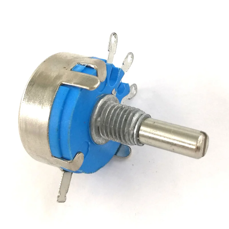 100pcs wh5-1A 3-Terminals 4mm Round Shaft Rotary Taper Carbon Potentiometer 470 1K 1.5K 4.7K 10K 22K 47K 100K 220K 470K 1M ohm