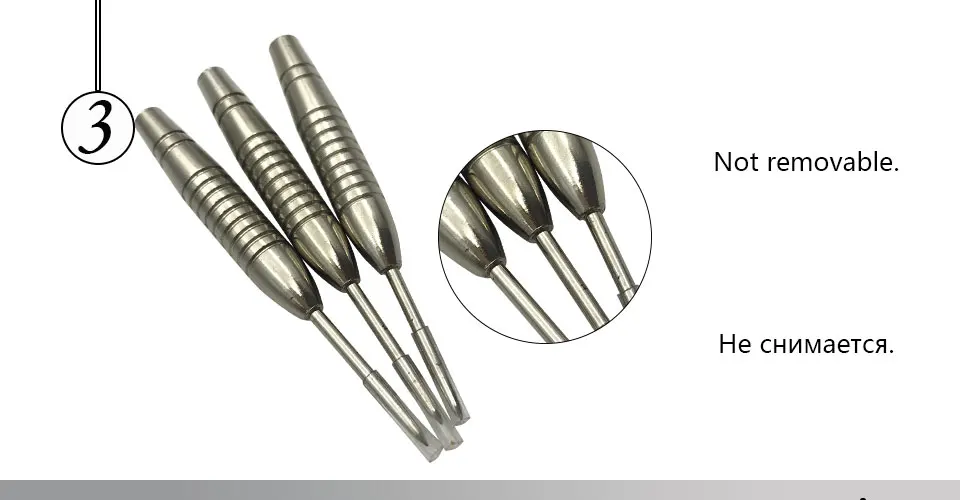 Easytoday 6Pcsset Darts Barrel Accessories High Quality Metal Darts Steel Tip Barrel Darts Professional Accessories 21g Barrel (3)