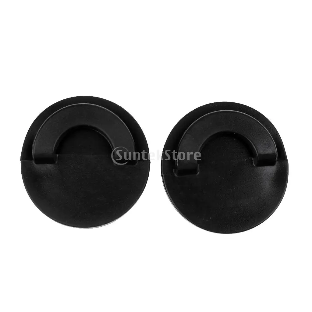 2 Pieces Kayak Boat Canoe Fishing Dinghy Scupper Stopper Bungs Drain Holes Plugs with 6 Pad Eye Deck Fitting Accessories