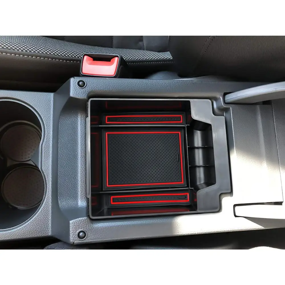 Skup Schowek w podłokietniku RUIYA dla Seat Ateca 2017 2018 2019 konsola główna samochodu antypoślizgowy schowek Tidying Holder dodatkowy pojemnik