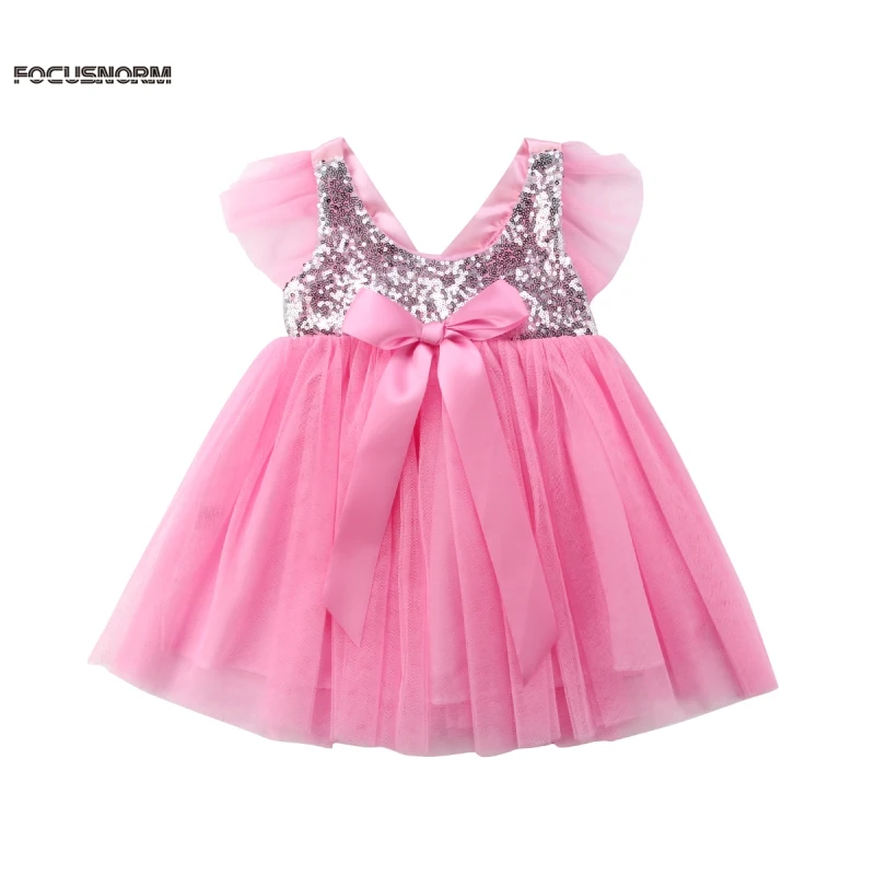 

Flower Girl Princess Sequins Dress Toddler Baby Wedding Fancy Party Tutu Dresses Lace Dress Red Purple black pink