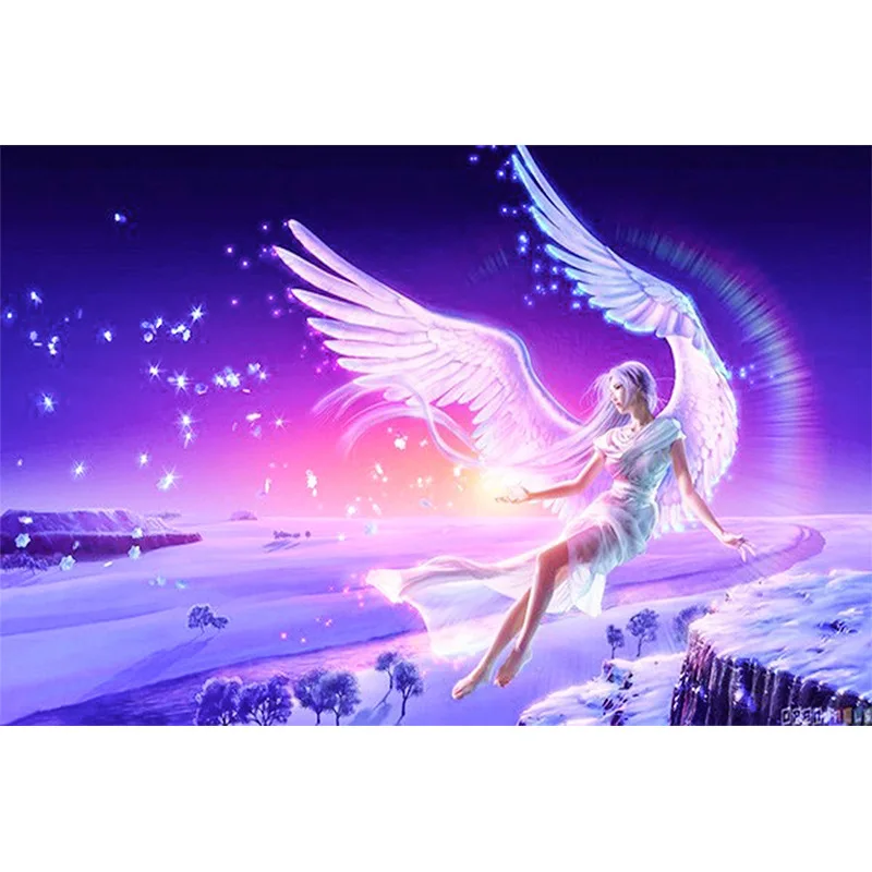 5D-DIY-Diamond-Embroidery-Angel-girl-Cross-Stitch-DIY-Diamond-Scenery-diamond-painting-rhinestones-Christmas-gift