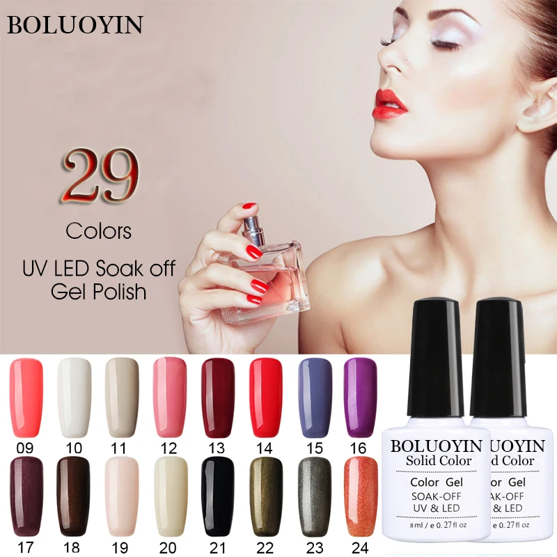 

Gel Varnish Nail Polish Set 8ML UV Colorful Hybrid Nails Vernis Semi Permanent Manicure For Nail Art Soak-Off Gel Nail Polish
