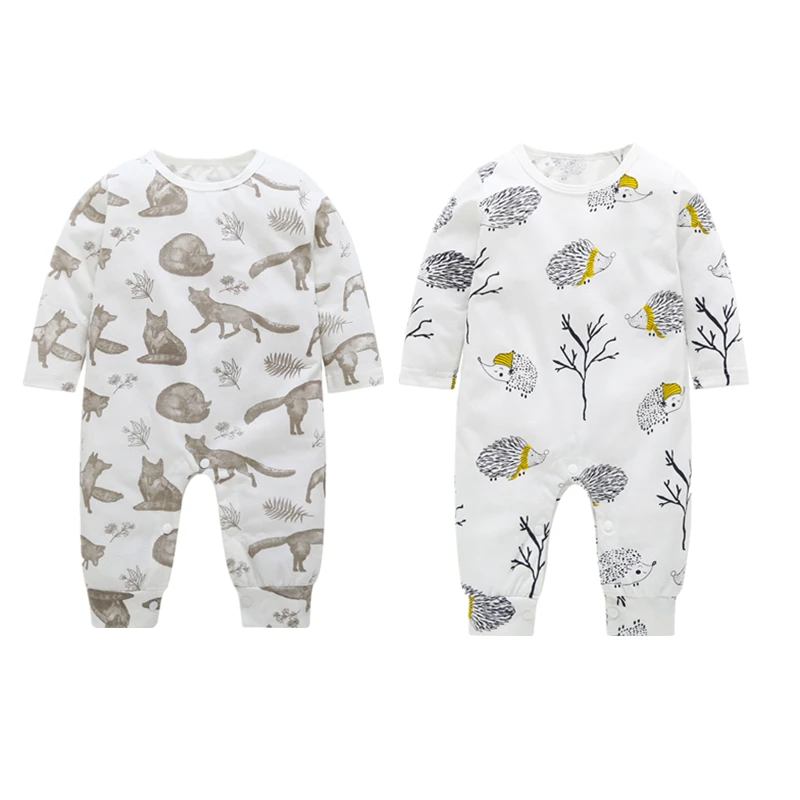

0-24M Baby Boys Girls Animal Romper Cotton Spring Newborn Long Sleeve Romper Jumpsuit Playsuit Outfits Autumn Clothing