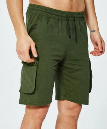 elasticated cotton shorts