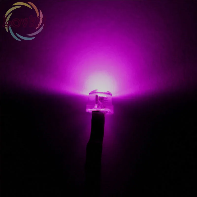 

50pcs 5mm 12V Pre-Wired Resistor DC 20cm Super Bright Pink LED Light-emitting Diode Straw Hat Astigmia For Car Toy DIY Retail