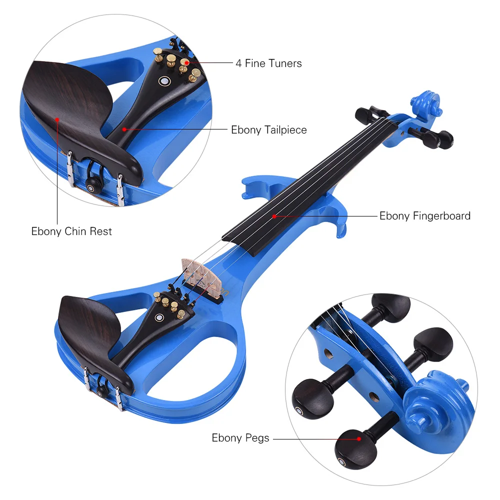 Ammoon Full Size Silent Violin - Geige
