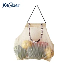 Khgdnor полиэстер Met фрукты и овощи висячая сумка для хранения для чеснока, для картофеля мешок для мусора сетка для хранения мешок Органайзер