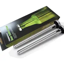 100 шт(= 50 комплектов) Нержавеющая сталь охладитель для жидкости лед для охлаждения палку стержень в бутылке пивная палочка ведро льда SN518