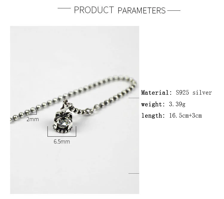 Ювелирные изделия из стерлингового серебра 925 пробы браслеты Корона циркон женские ювелирные изделия, браслет для вечеринки