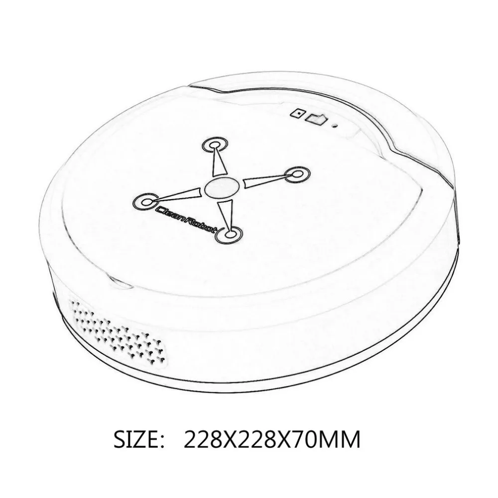 Intelligent Automatic Sweeping Robot Household Automatic Smart Robot Vacuum Cleaner Automatic Sweeping Machine USB Rechargeable