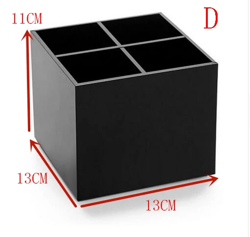 3 отсека прозрачный акриловый держатель кистей для макияжа офисный карандаш Органайзер Косметическая губная помада подводка для глаз держатель для хранения - Цвет: D