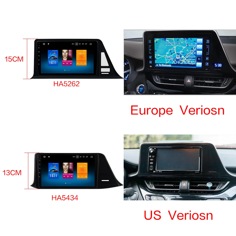 Top Car Android 9.0 Radio GPS for Toyota C-HR CHR 2016 2017 2018 Multimedia with 9" IPS Screen Auto Stereo NAVI Headunit 4G WIFI RDS 1