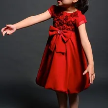 ; Красные Платья с цветочным узором для девочек на свадьбу; коллекция года; Свадебные платья для первого причастия; Детские Рождественские пышные платья для девочек