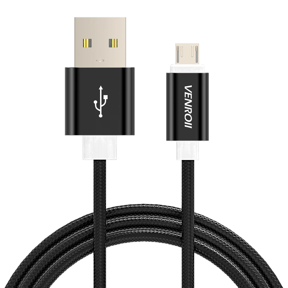 Кабель Micro USB 1 м 2 м 3 м шнур для быстрой зарядки и синхронизации данных для Xiaomi Redmi Note 5 Plus 6 Pro huawei Honor 8X9 для телефона samsung S7 - Цвет: Black