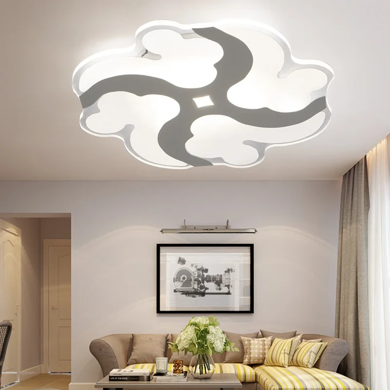 

Ultra-thin LED Acrylic Ceiling Light Xiangyun Dimming Living Room Children's Bedroom Restaurant Study Ceiling lights AC90-260V