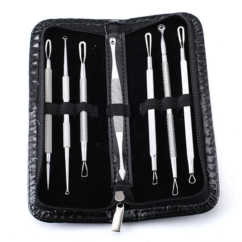 7pcs/set Blackhead Blemish Remover Tools Stainless Steel Acne Acupuncture Needle Face Skin Care Tools 7pcs/set Blackhead Blemish Remover Tools Stainless Steel Acne Acupuncture Needle Face Skin Care Tools