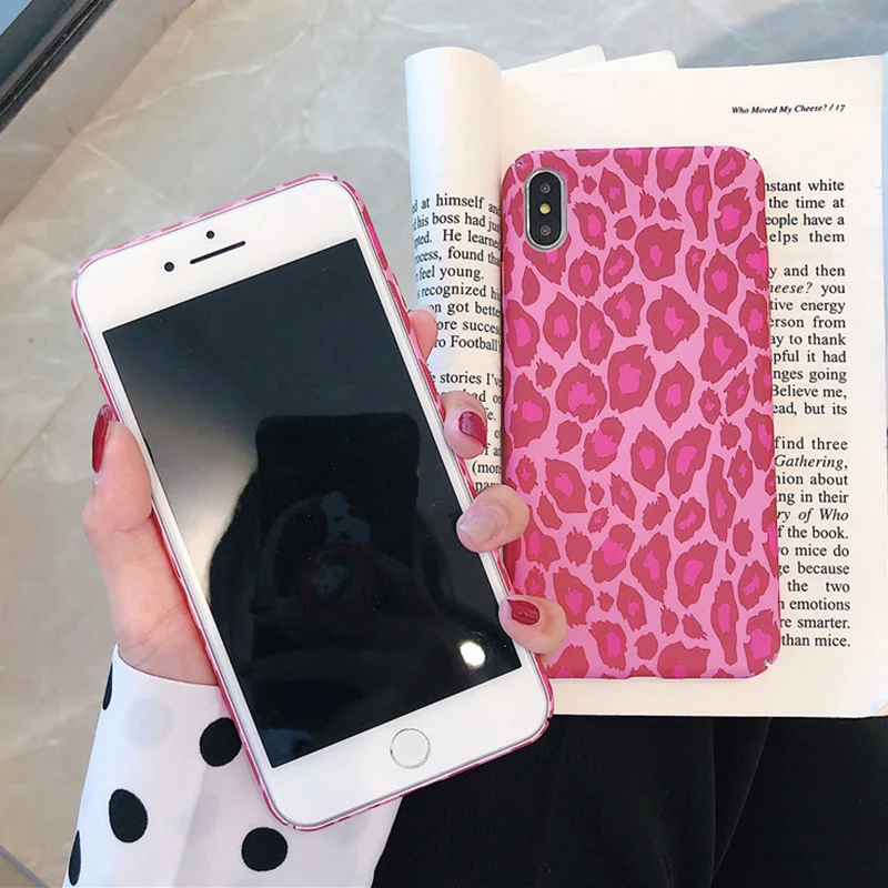 KIPX1097F_2_JONSNOW Leopard Pattern Hard Case for iPhone 7 8 Plus 6S 6 Plus XS XR XS Max Phone Cases Fashion All-inclusive Protect PC Cover Capa
