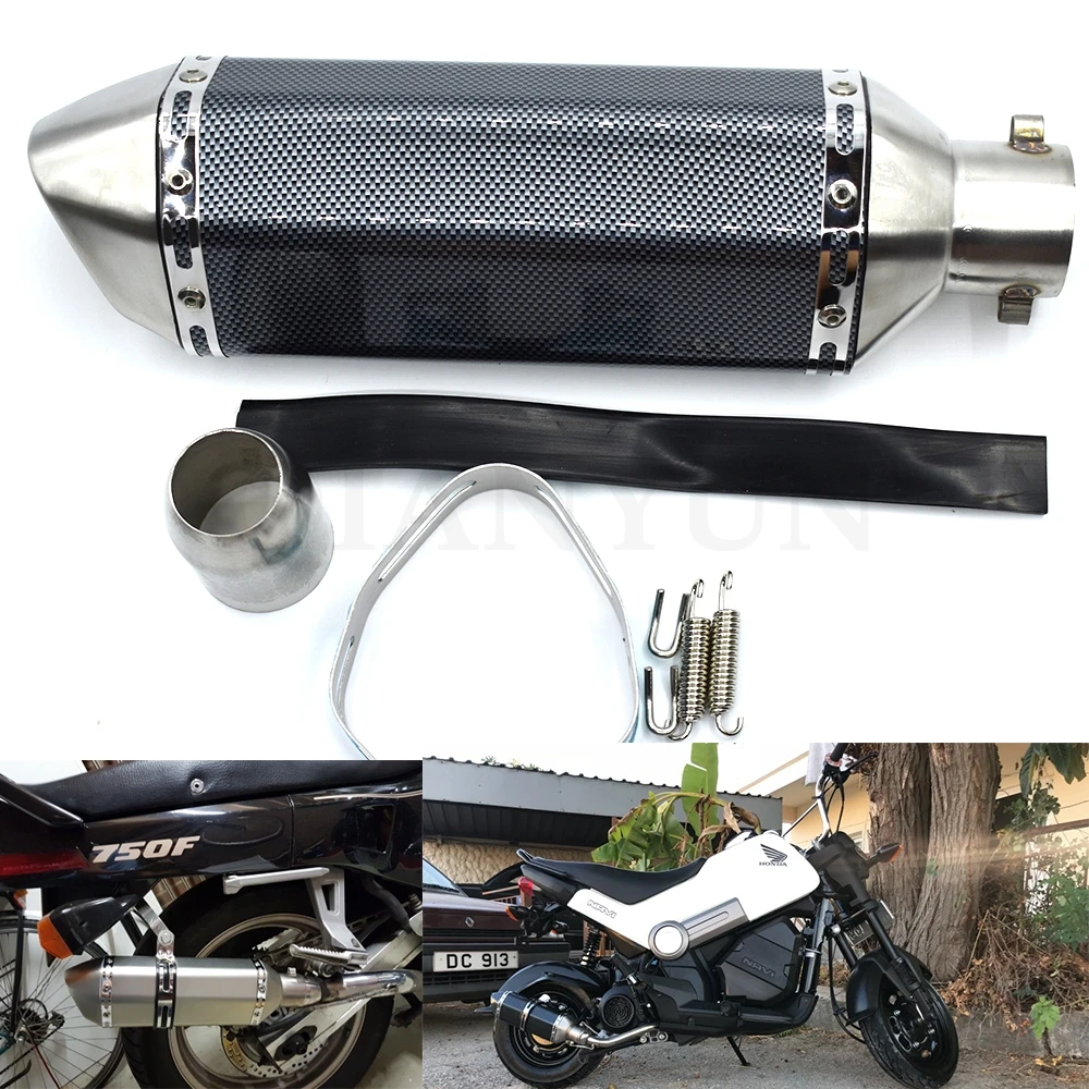 

for Motorcycle parts Exhaust Universal 51mm Stainless Steel Motorbike Exhaust Pipe FOR KAWASAKI Z250 Z750 Z800 Z1000 ZR800