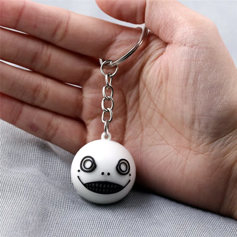 

New Game NieR Automata Keychains Robot 2B Emil No2 Type B Keychain Key Ring Chain Chaverio Llavero 18498