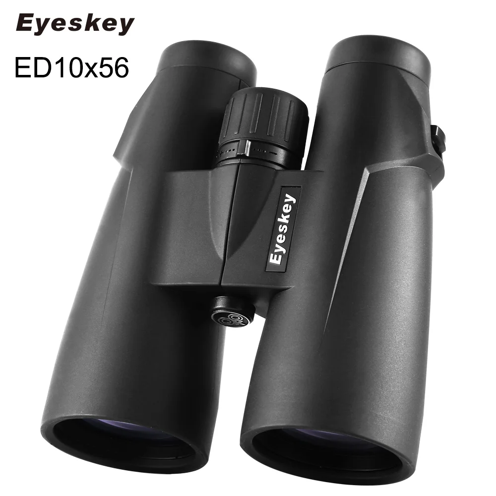 Eyeskey ED 10x56 Профессиональный бинокль водонепроницаемый походный бинокль телескоп Bak4 Призма Оптика шейный ремень - Цвет: ED10x56