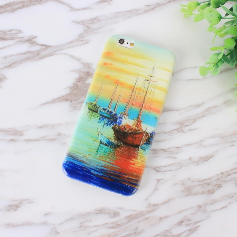 Landscape Scenery Case For Iphone 6 6S Mountain Sea Nature View Slim TPU 07