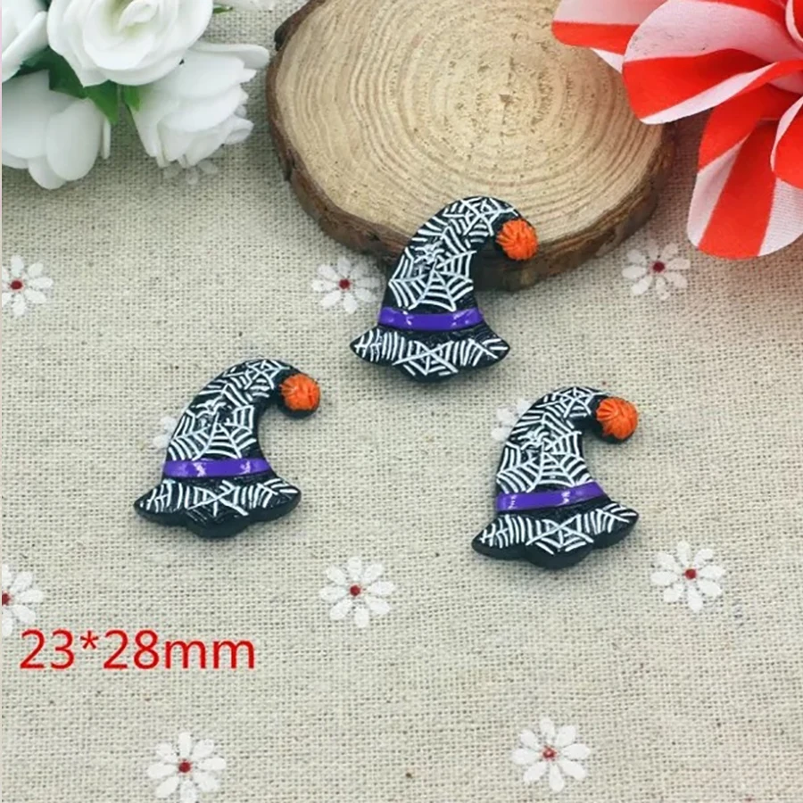 

30pcs/lot Halloween flat back planar resin DIY resin cabochons accessories for diy crafts decoration charm